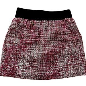 Tweed pink & white mini skirt size 4